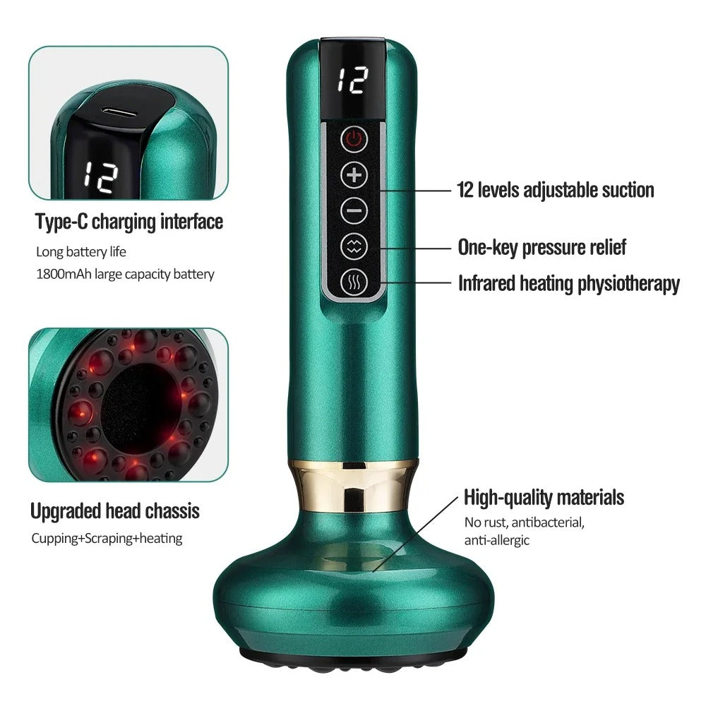 12 Level Vacuum Cupping Massager