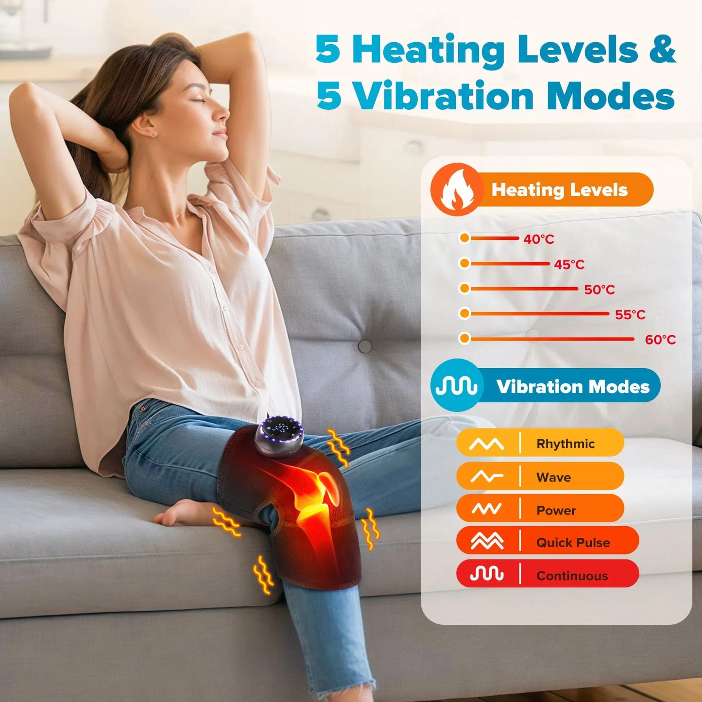 3 in 1 Heating Massage Pad