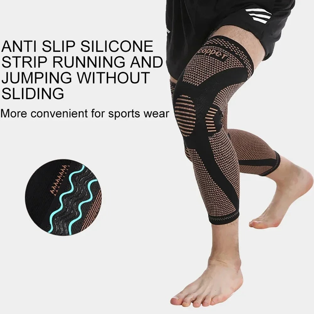 Copper Full Leg Compression Sleeve
